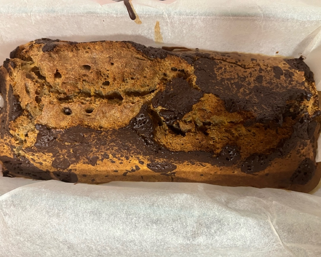 Bizcocho de calabaza con chocolate opción sin gluten Paso 8