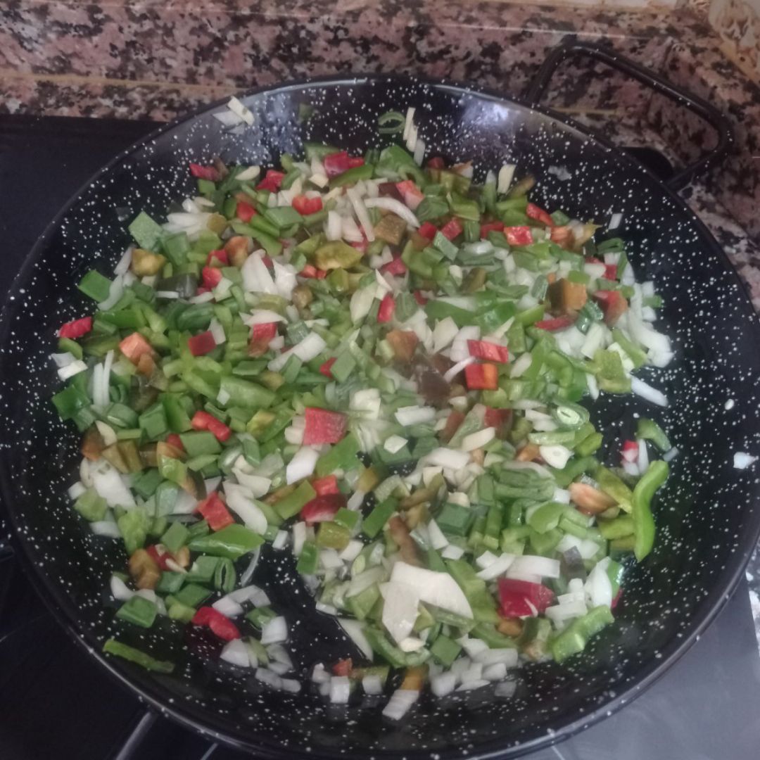Paella de verduras. Paso 0 Paella de verduras. Paso 0
