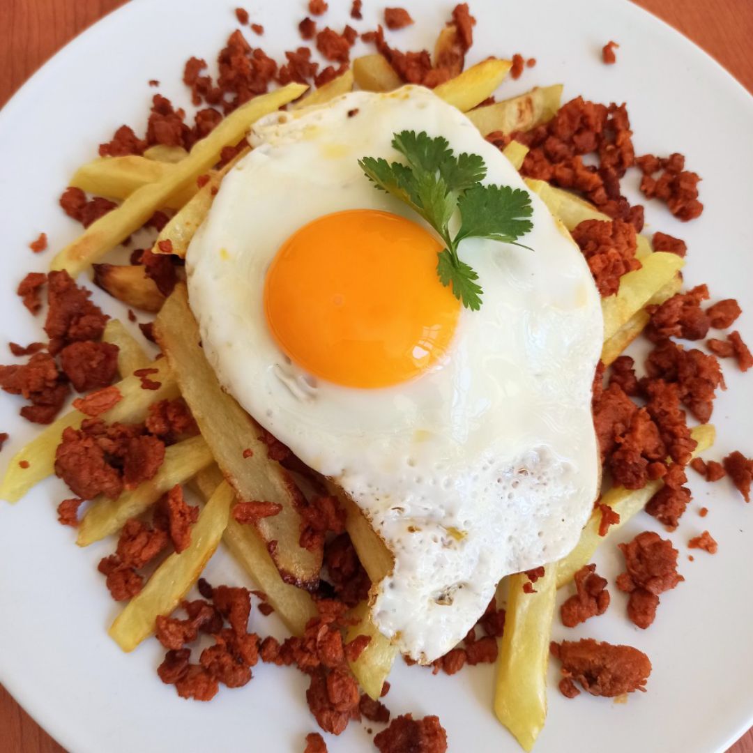 🌸HUEVOS ROTOS CON NO CHORIZO🌸 Paso 3 🌸HUEVOS ROTOS CON NO CHORIZO🌸 Paso 3