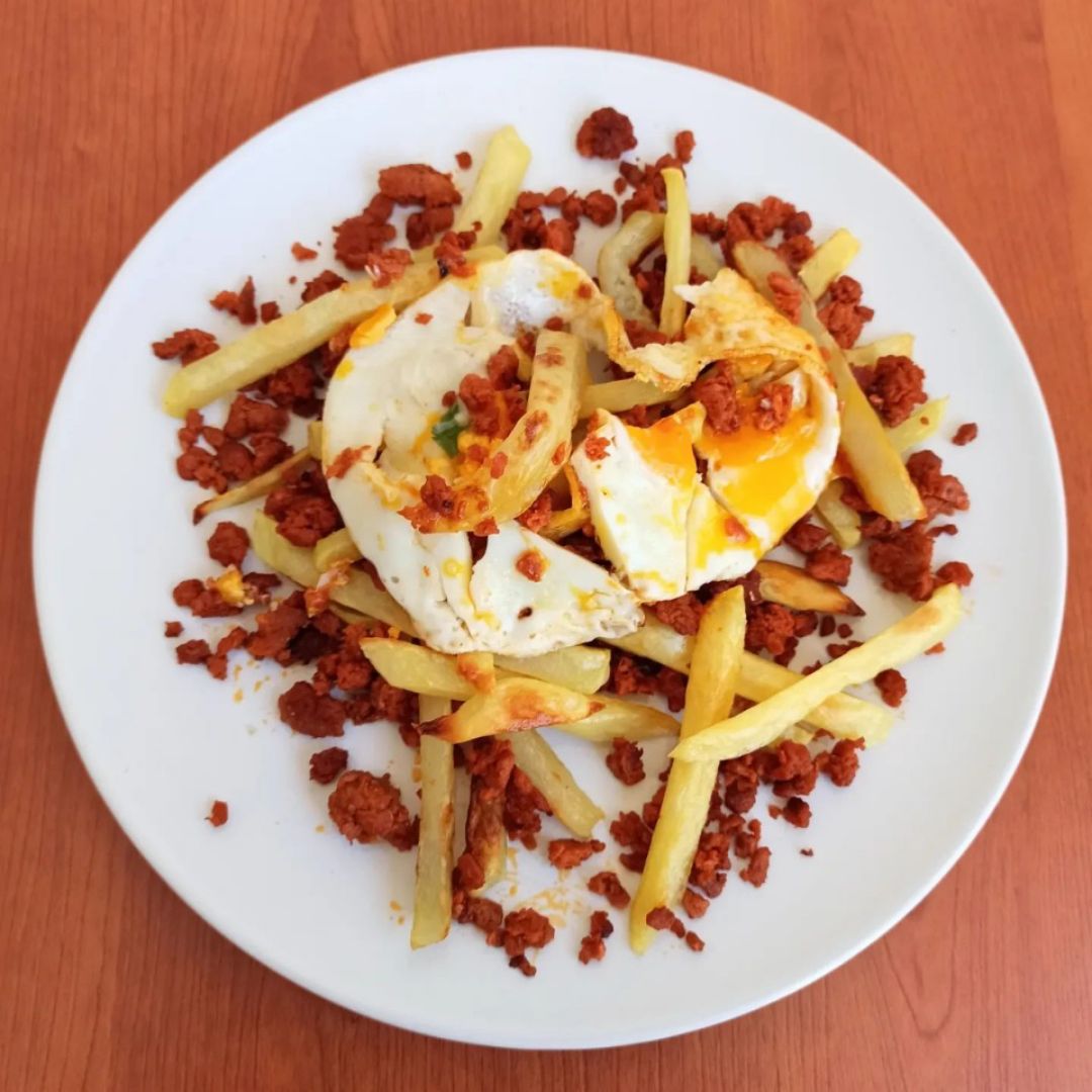 🌸HUEVOS ROTOS CON NO CHORIZO🌸 Paso 4 🌸HUEVOS ROTOS CON NO CHORIZO🌸 Paso 4