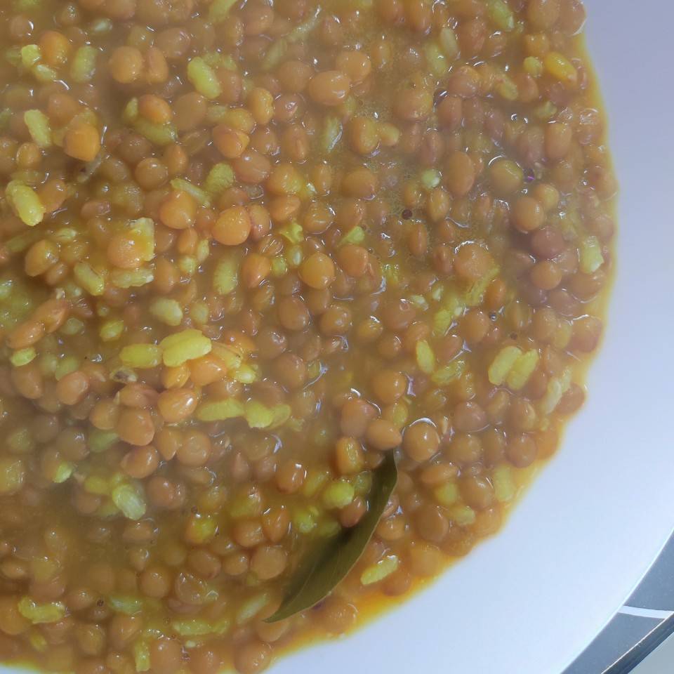 Lentejas con arroz Lentejas con arroz