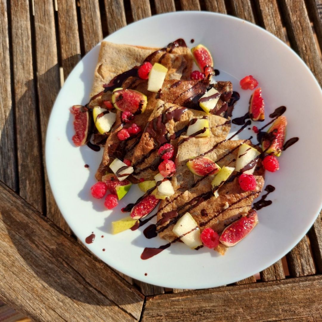 Crepes rellenas de chocolate🥞🍫😍 Crepes rellenas de chocolate🥞🍫😍