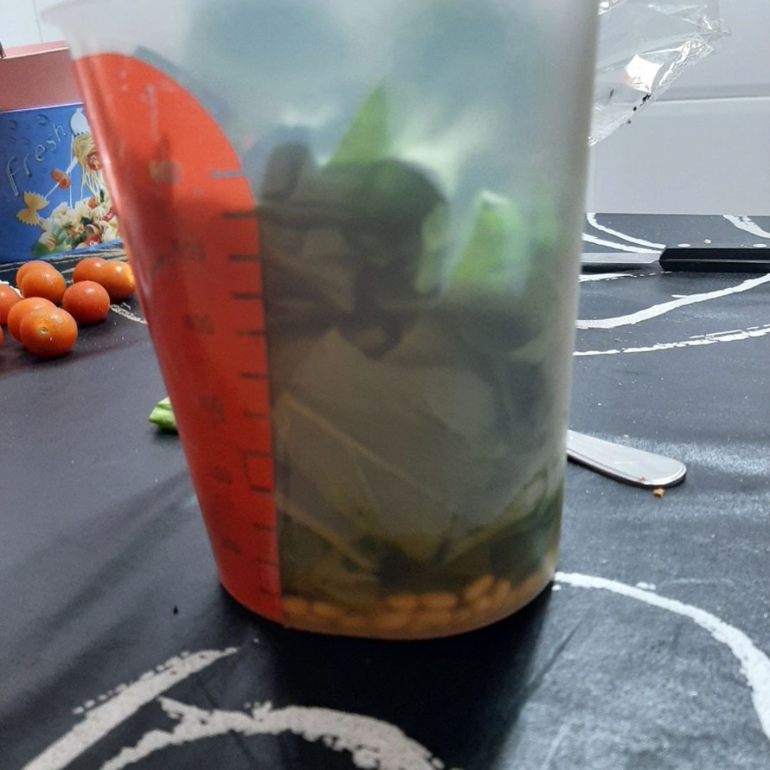 Espaguetis de calabackn con salsa pesto Paso 3