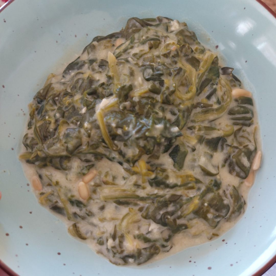 Espinacas con queso de cabra Espinacas con queso de cabra