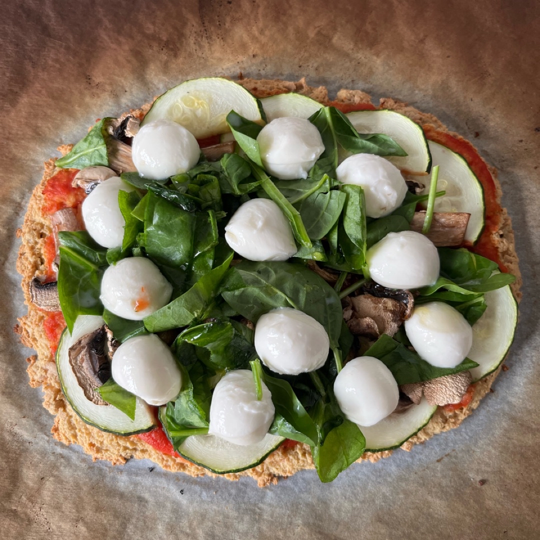 Pizza con base de tofu Paso 5 Pizza con base de tofu Paso 5