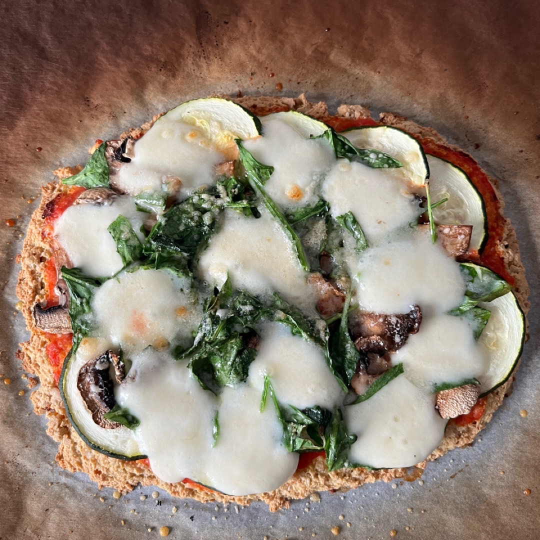 Pizza con base de tofu Paso 5 Pizza con base de tofu Paso 5