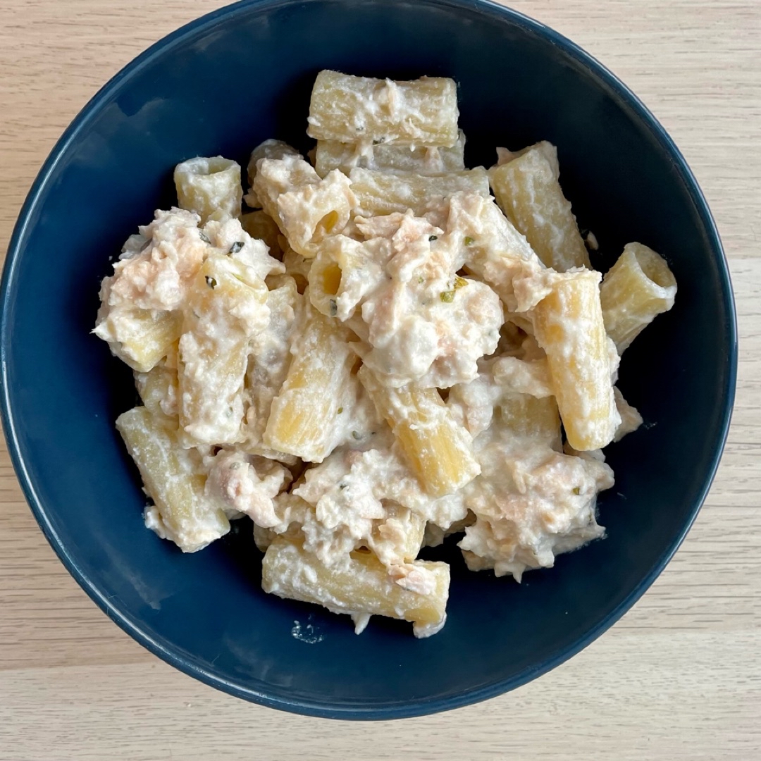 Pasta con salmón y ricotta Pasta con salmón y ricotta