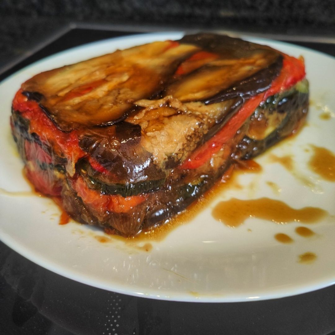 Milhojas de Ratatouille vegana 🥹😋 Paso 5
