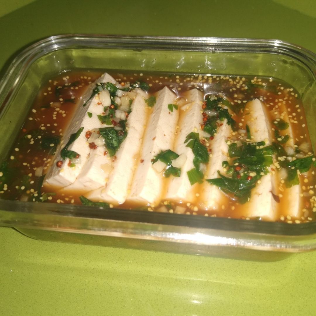 Tofu aliñado para plancha Tofu aliñado para plancha