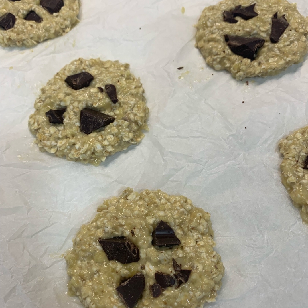 Galletas veganas de avena y plátano 🌱 Paso 1 Galletas veganas de avena y plátano 🌱 Paso 1