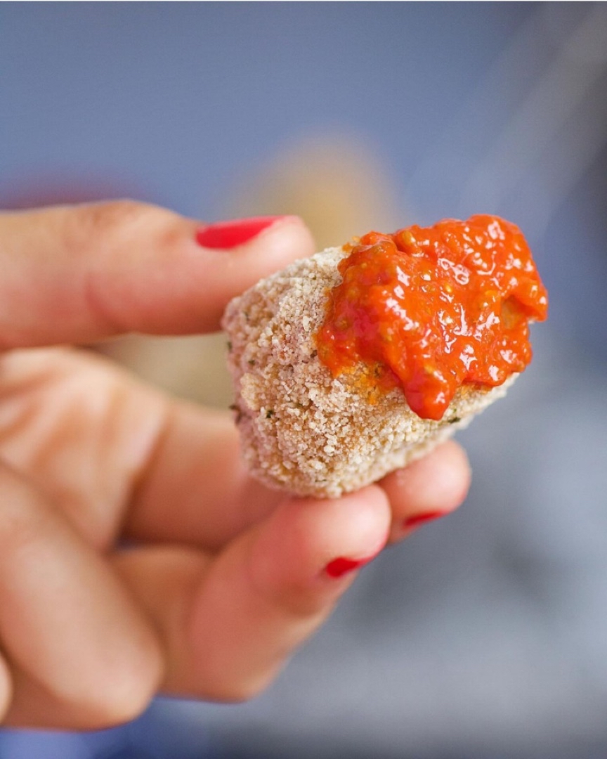 Nuggets super crujientes veganos de seitán Paso 3 Nuggets super crujientes veganos de seitán Paso 3