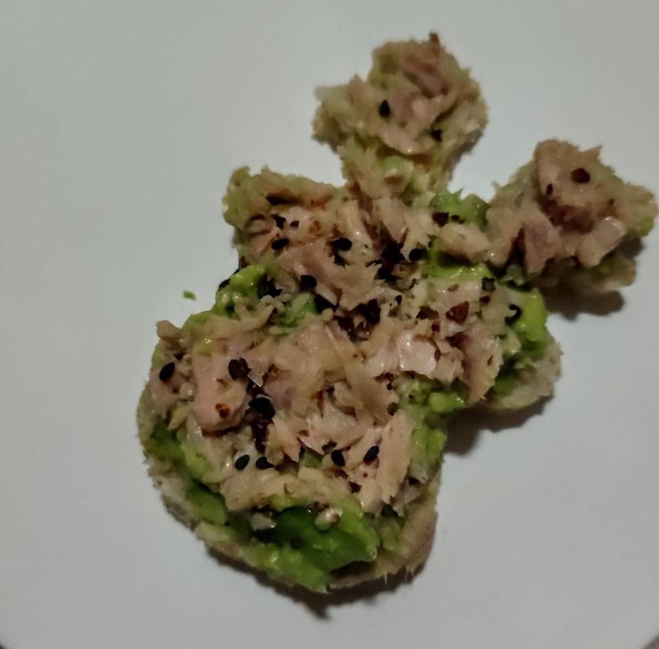 Tosta o canapé navideño integral Tosta o canapé navideño integral