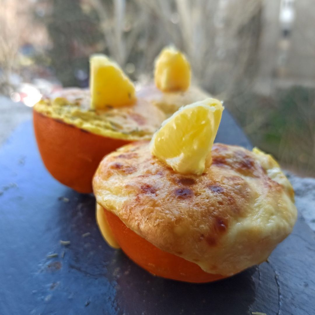 Naranjas rellenas. Naranjas rellenas.
