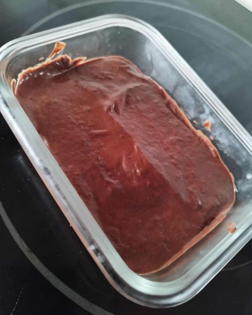 Postre de chocolate y plátano Postre de chocolate y plátano
