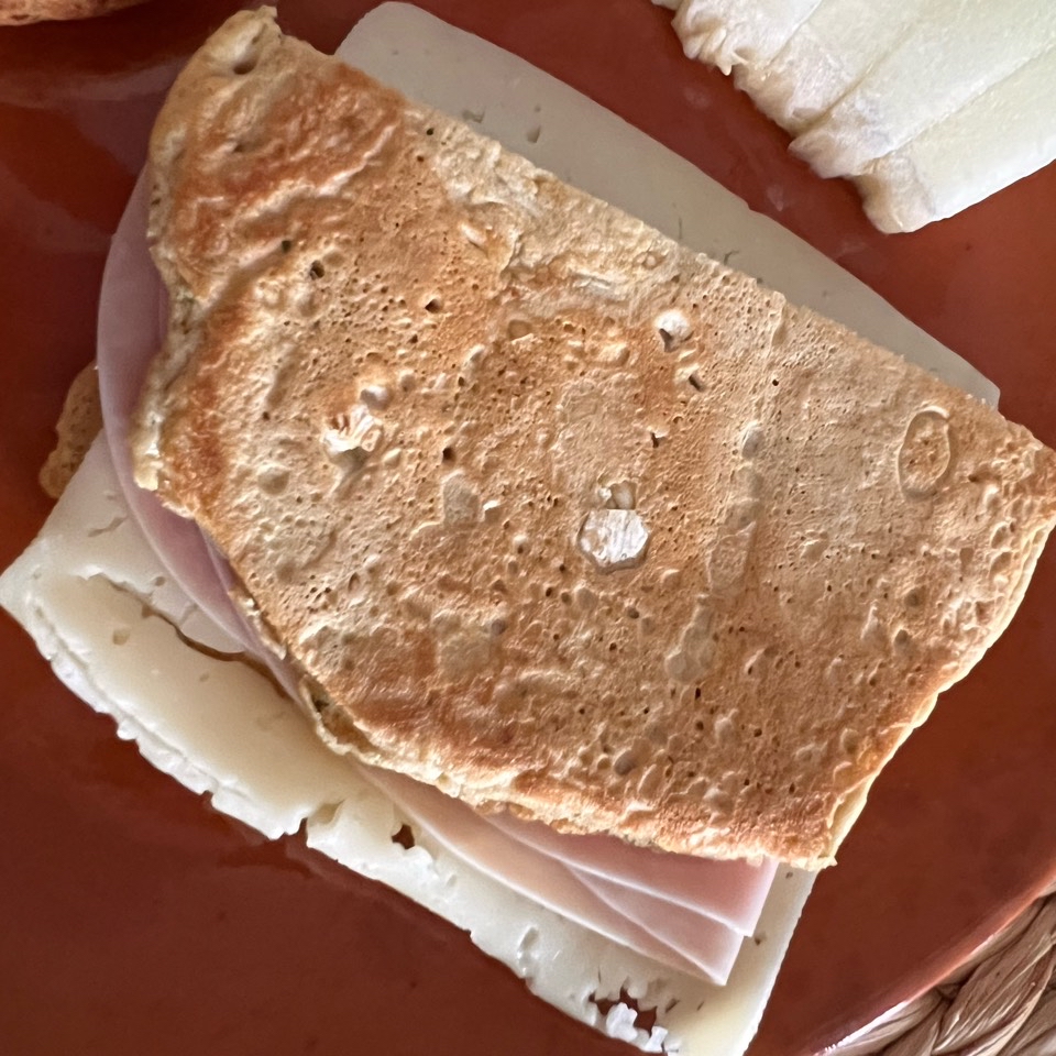 Pan thins en sartén Pan thins en sartén
