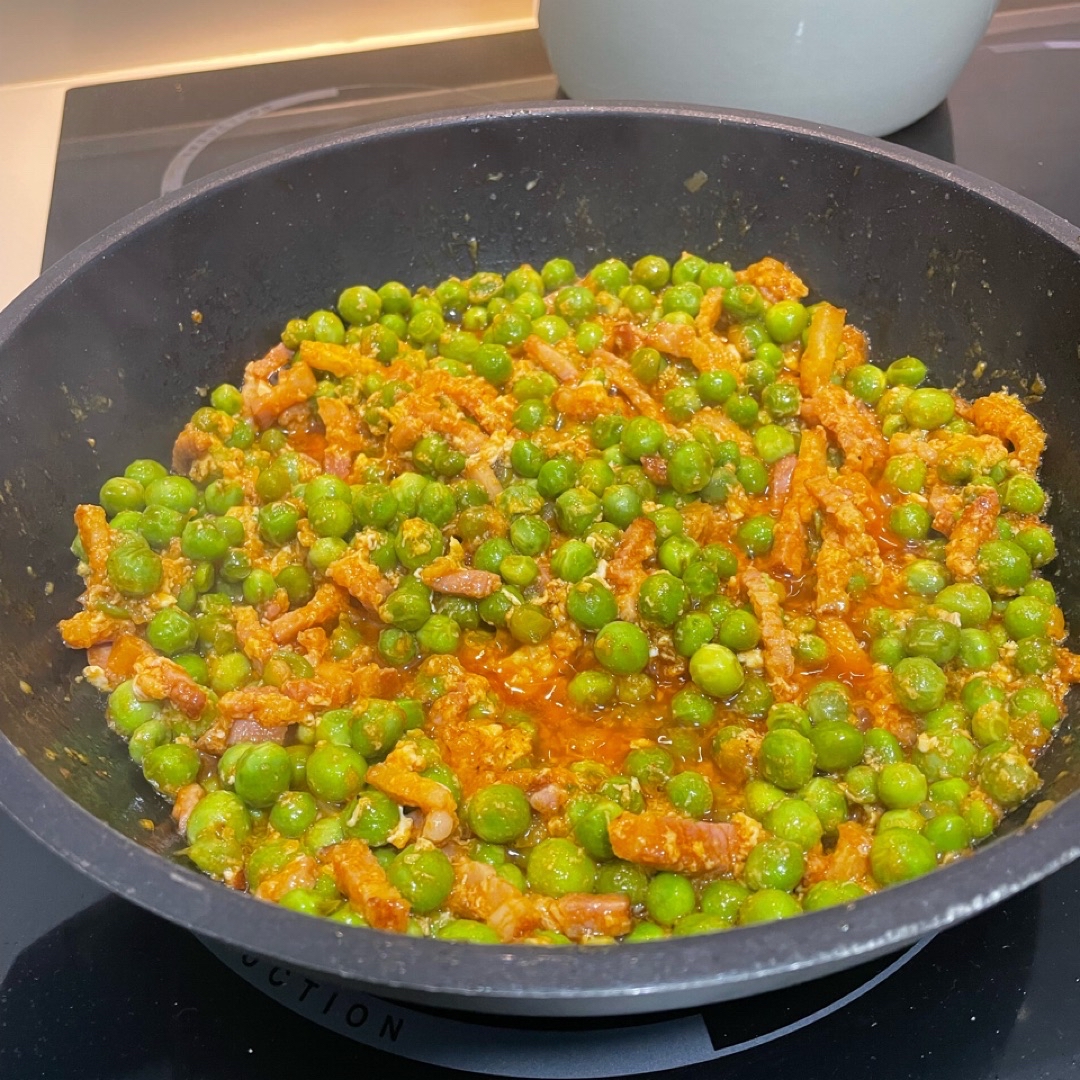Guisantes con bacon Guisantes con bacon