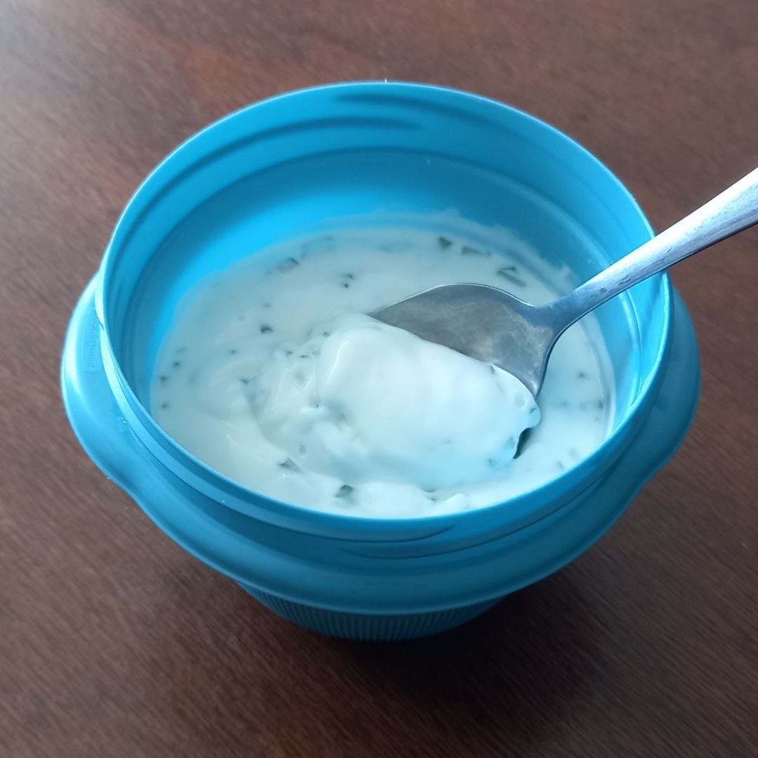Yoghurt con cebollino (ciboulette)😍🤤 Yoghurt con cebollino (ciboulette)😍🤤