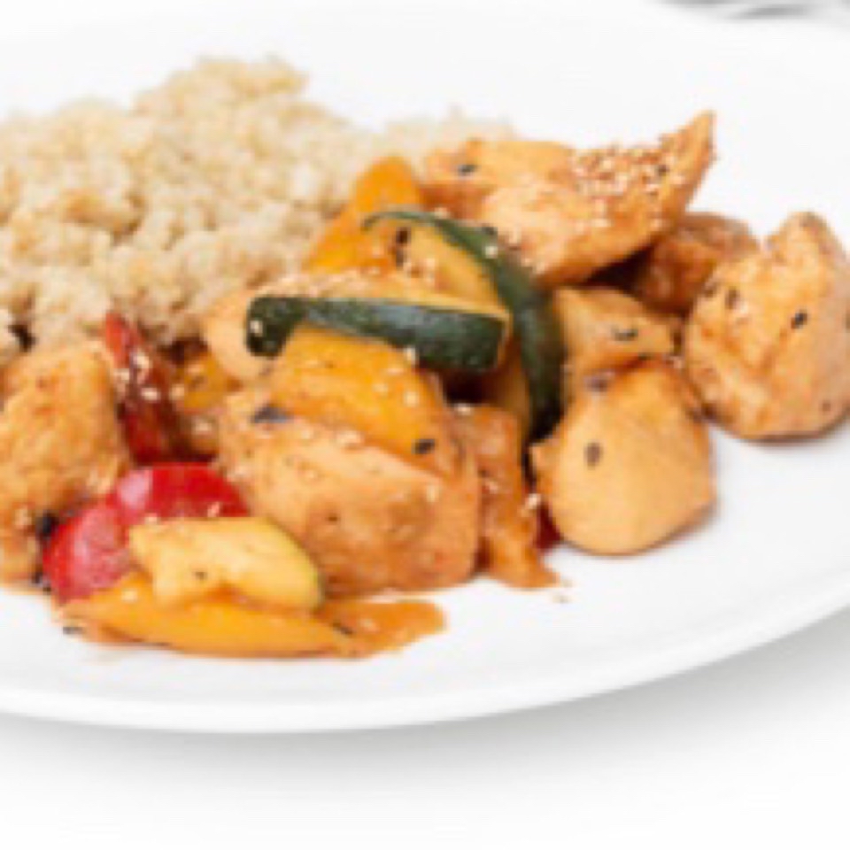 Pollo con salsa de mango y soja futurlife Pollo con salsa de mango y soja futurlife