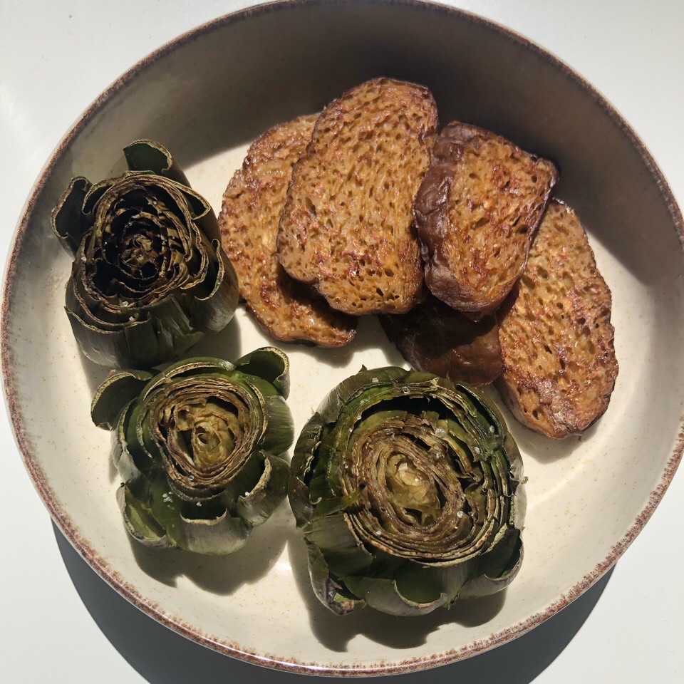 Alcachofas y Seitan Alcachofas y Seitan