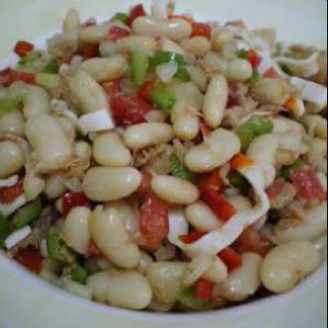 Ensalada de alubias / judías blancas Ensalada de alubias / judías blancas