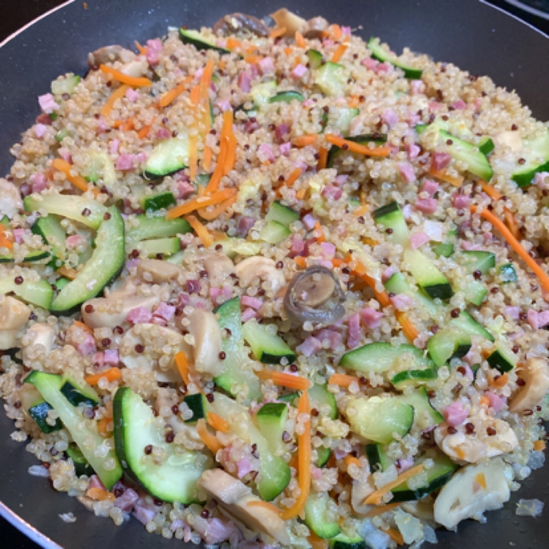 Sartenada de quinoa con verduras 
