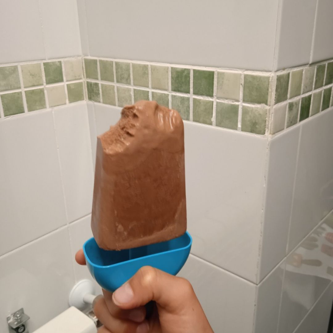 Helado cremoso de chocolate Helado cremoso de chocolate