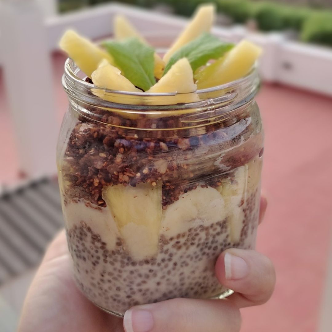 Pudín de chía con toppings al gusto Pudín de chía con toppings al gusto