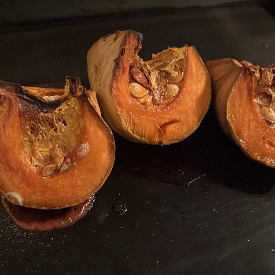 Calabaza asada con miel