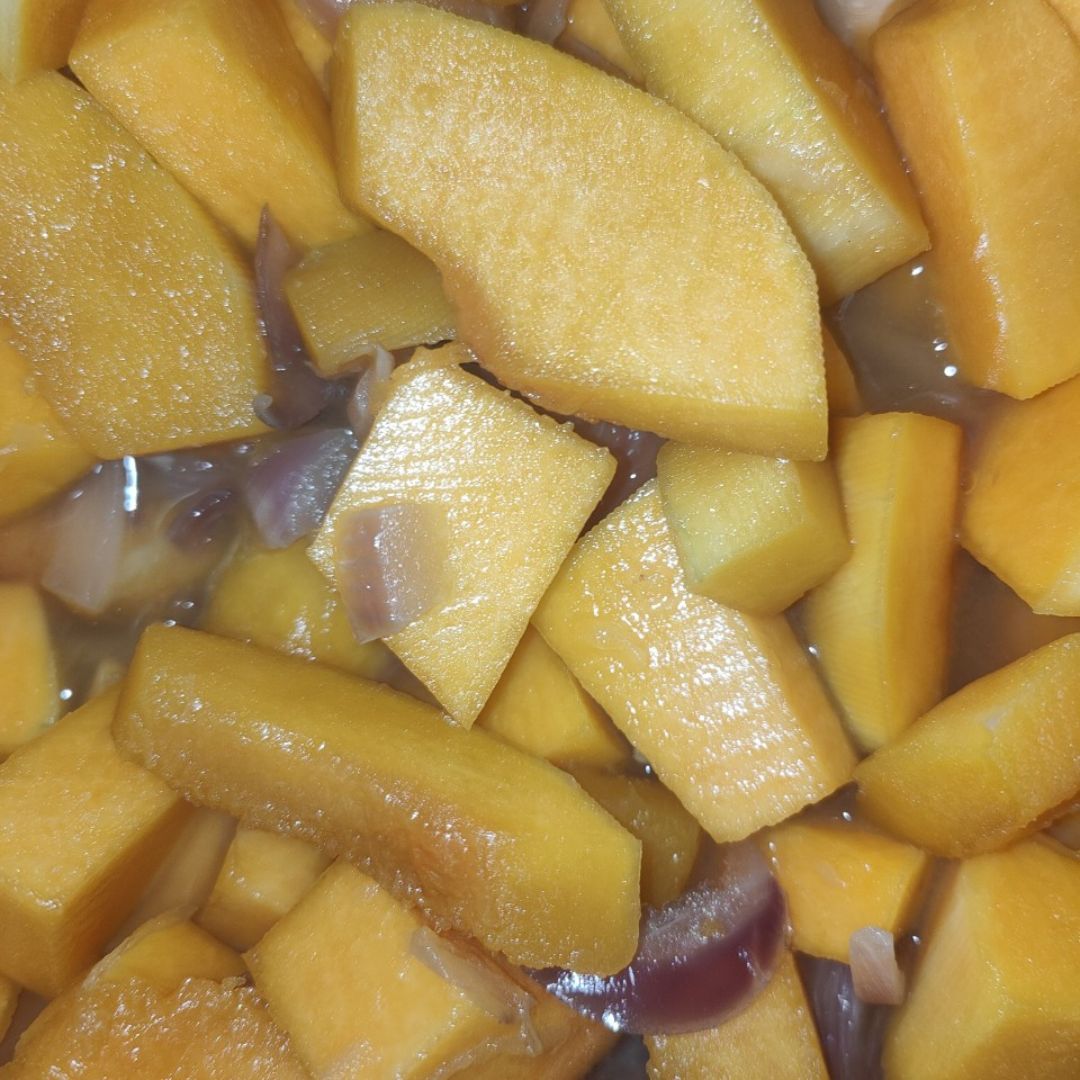 Crema de calabaza y jengibre 🧡 Paso 1 Crema de calabaza y jengibre 🧡 Paso 1