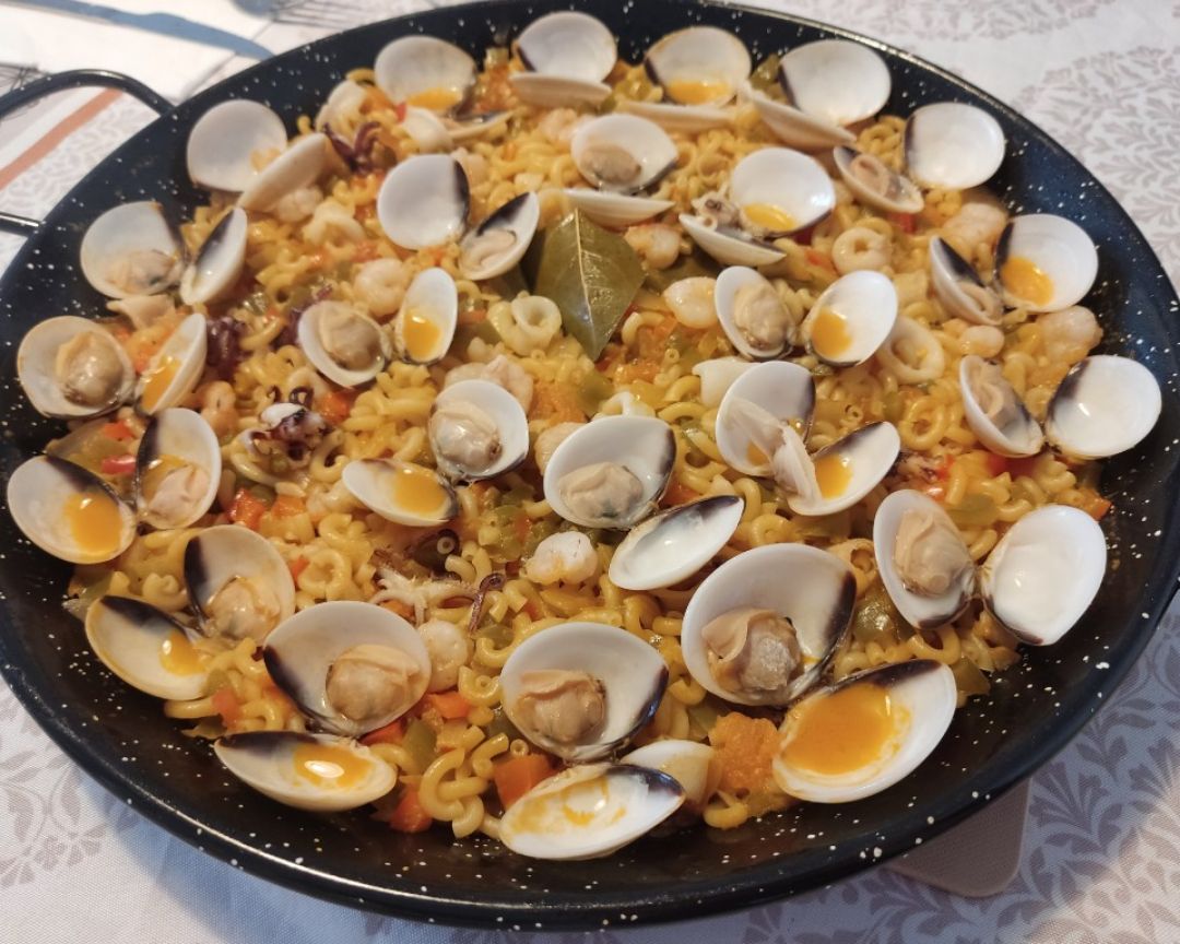 Fideua de marisco Paso 8 Fideua de marisco Paso 8