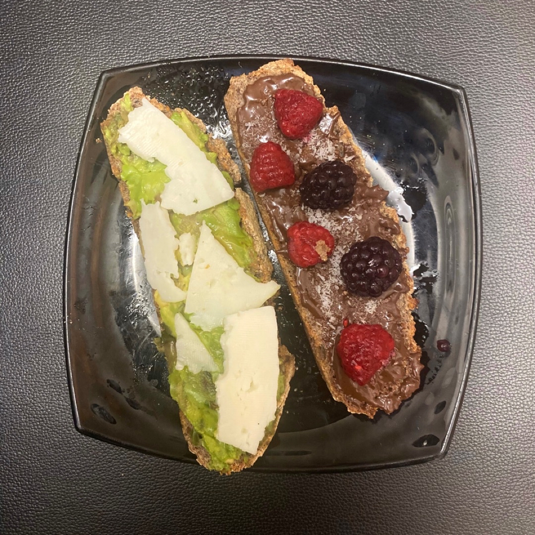 Tostadas dulce y salada Tostadas dulce y salada