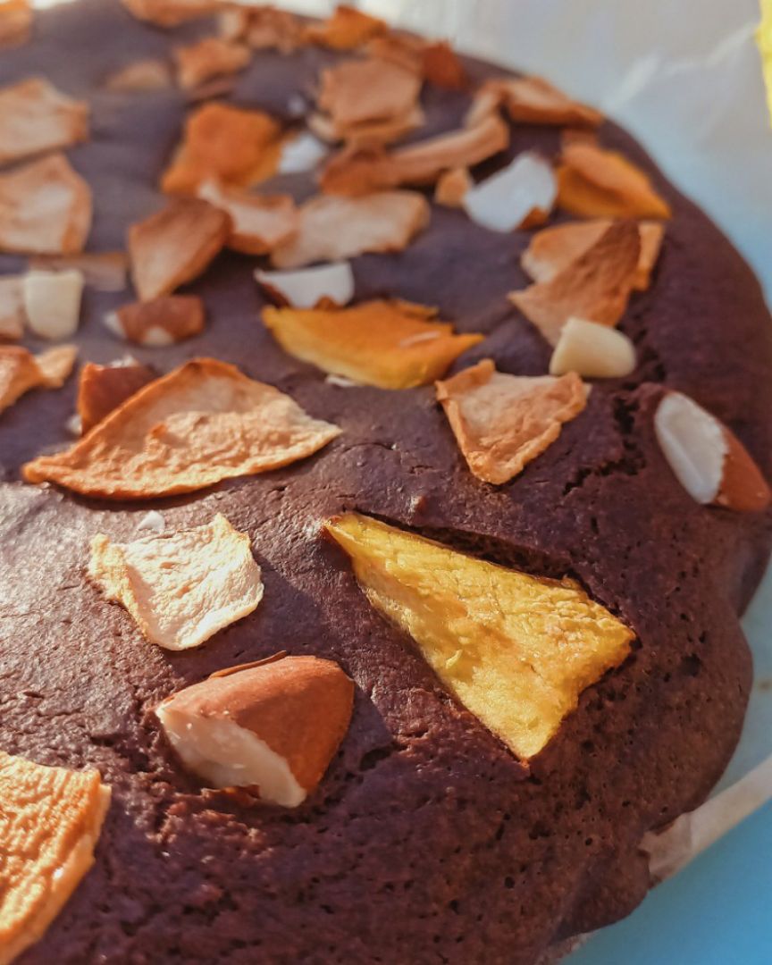 Bizcocho de café, cacao y almendras ☕🍫🌰 Paso 5 Bizcocho de café, cacao y almendras ☕🍫🌰 Paso 5