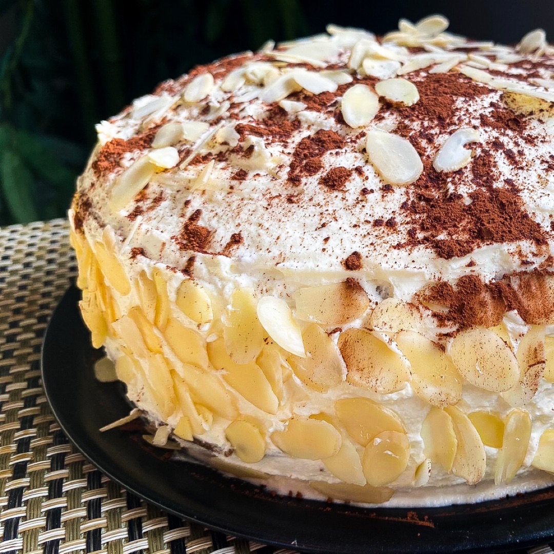 Tarta Tricolor con mascarpone 