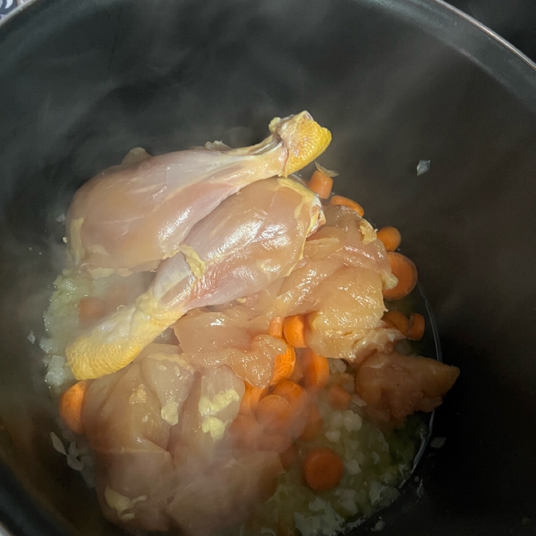Repollo horneado con pollo campero Step 0