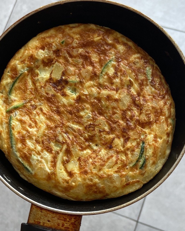 Tortilla de calabacin Tortilla de calabacin