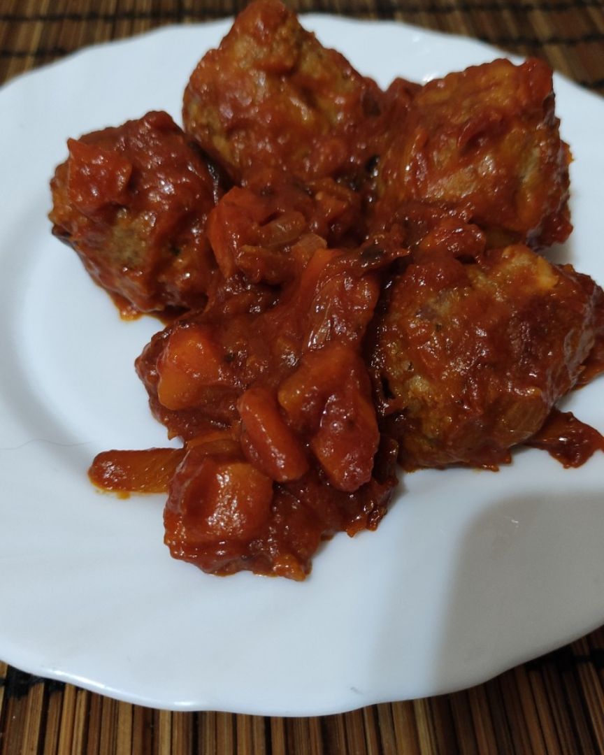 Albóndigas con verduras 