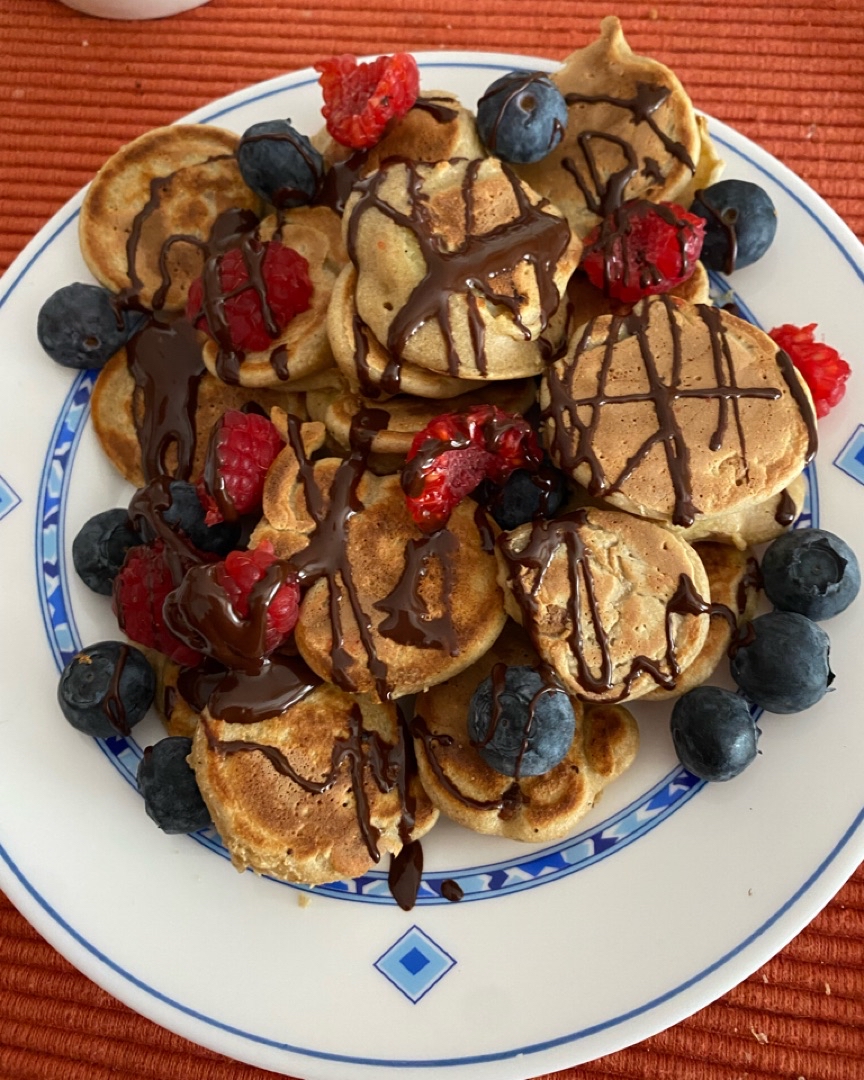 Mini pancakes rellenos