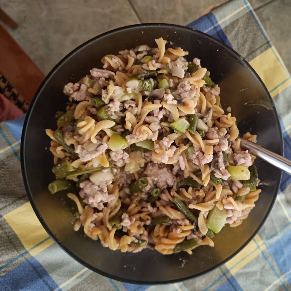 Macarrones a la carbonara proteica Macarrones a la carbonara proteica
