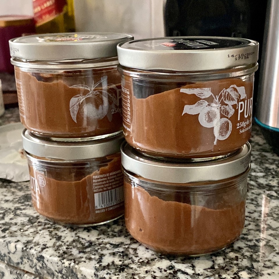 Mousse de caqui chocolateada 🍫