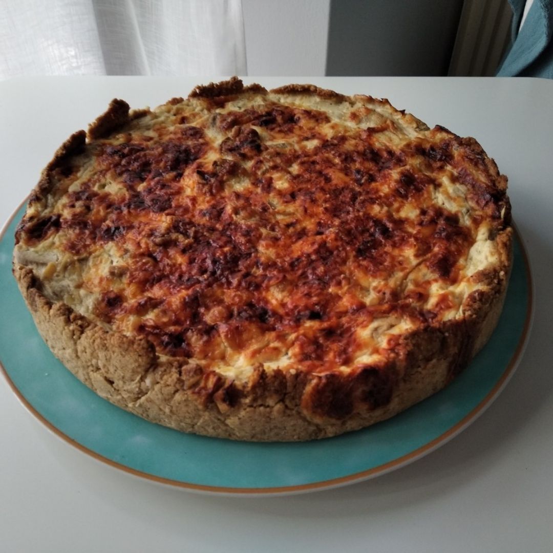 Quiche de cebolla y champisđ Quiche de cebolla y champisđ