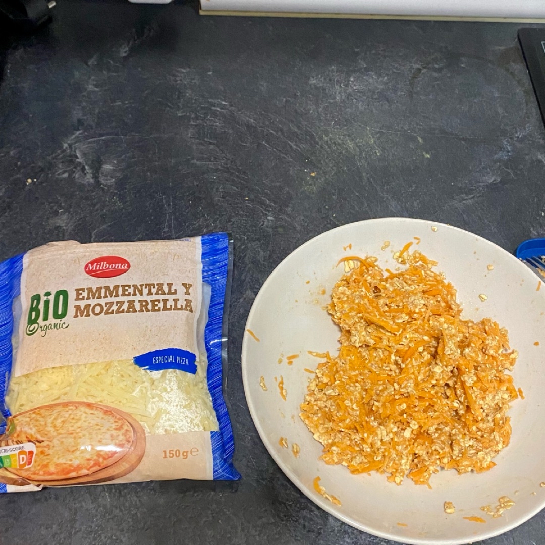Hamburguesa de avena y zanahoria Paso 4 Hamburguesa de avena y zanahoria Paso 4