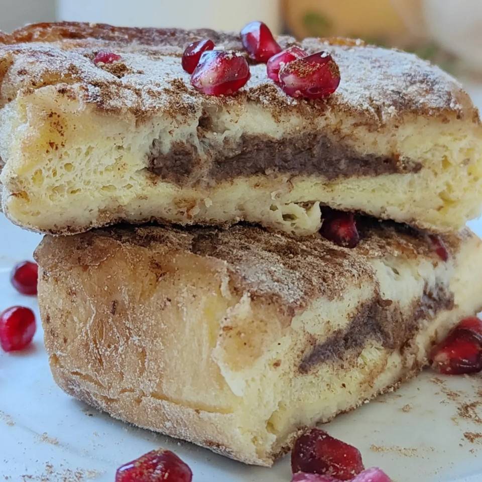 Frenchtoast Cinamonroll con pan brioche 