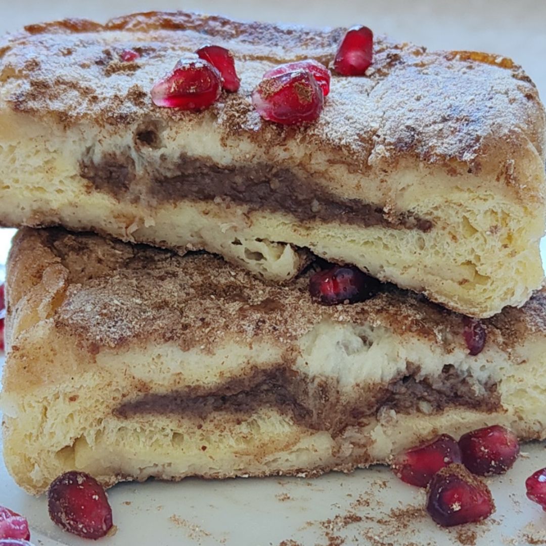 Frenchtoast Cinamonroll con pan brioche Paso 7 Frenchtoast Cinamonroll con pan brioche Paso 7