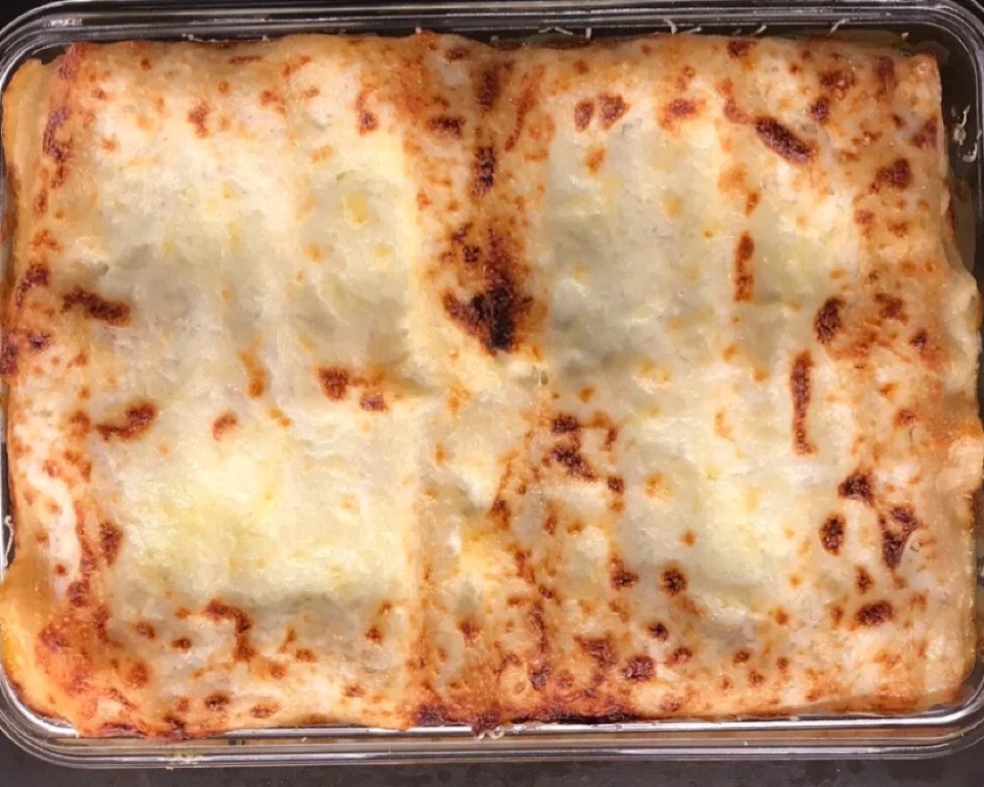 Lasaña de soja texturizada Paso 1