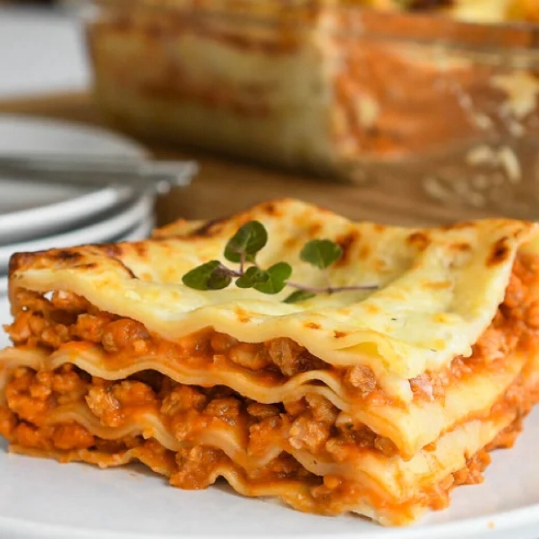 Lasaña de soja texturizada Paso 1