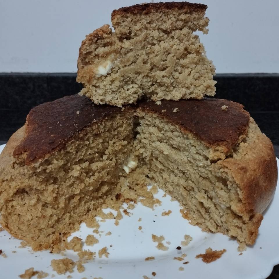 Bizcochón de plátano, yogur y avena