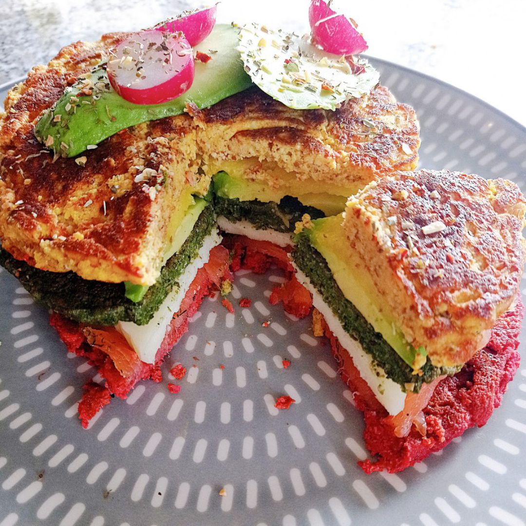 Tortitas saladas de 3 sabores: 🎃🥬❤️