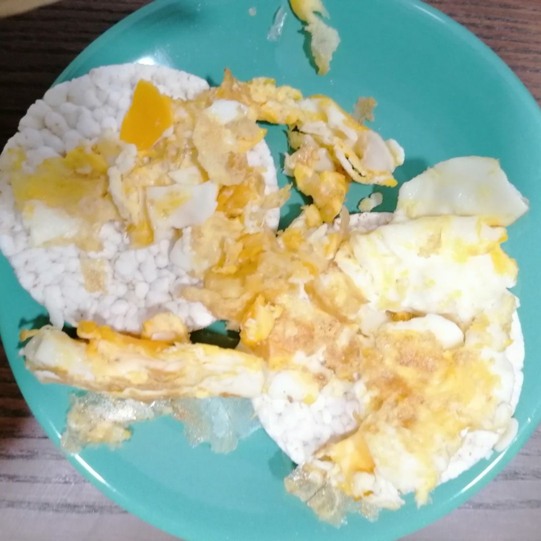 Tortitas de maiz con huevo Tortitas de maiz con huevo