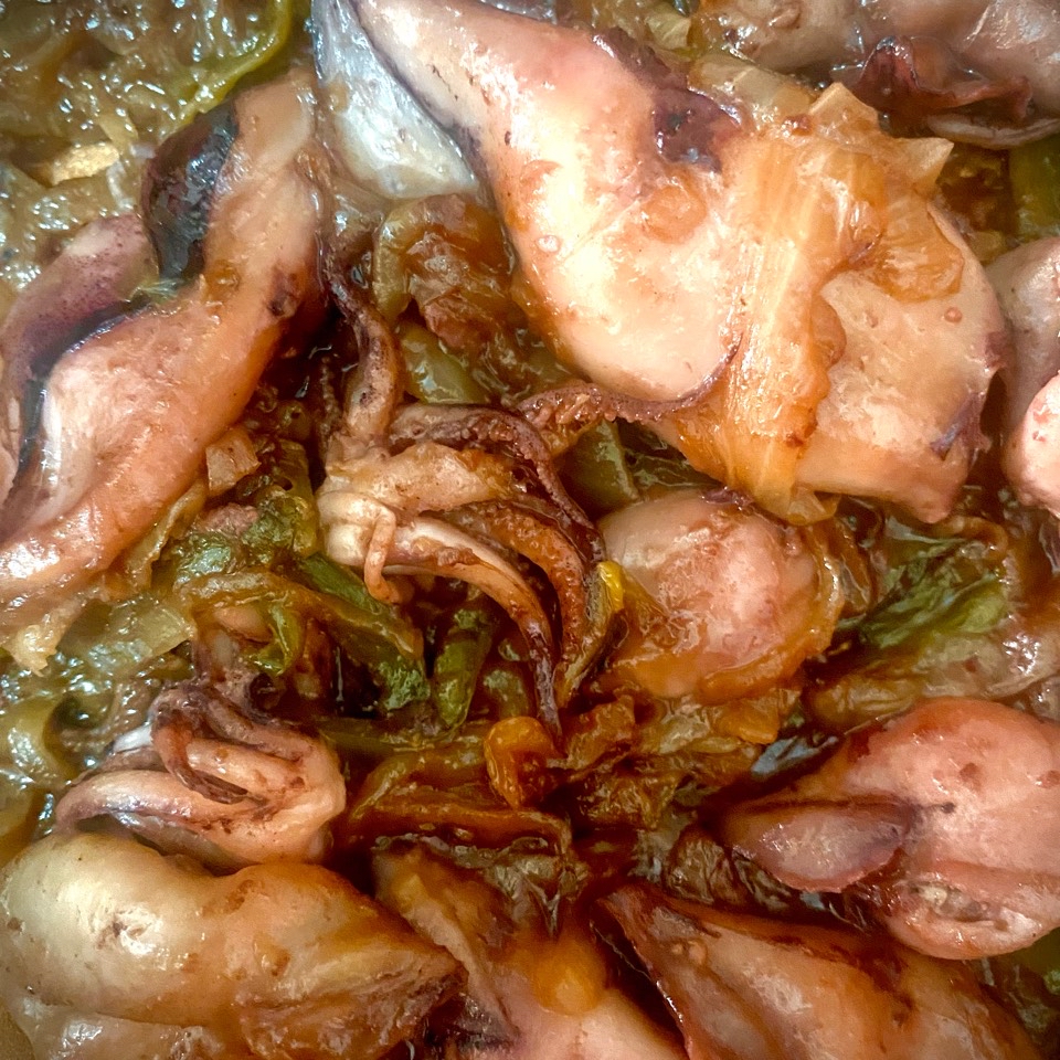 Chipirones encebollados Chipirones encebollados