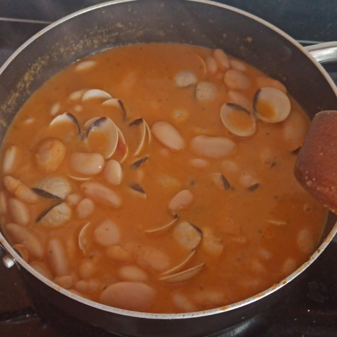 Alubias con almejas  Paso 2